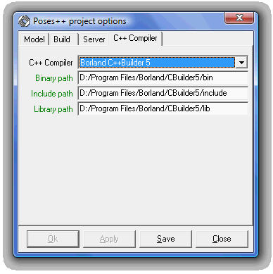 Options C++ Compiler